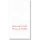White Pearl Design Your Own Caspari Guest Towels Image 2 of 2
